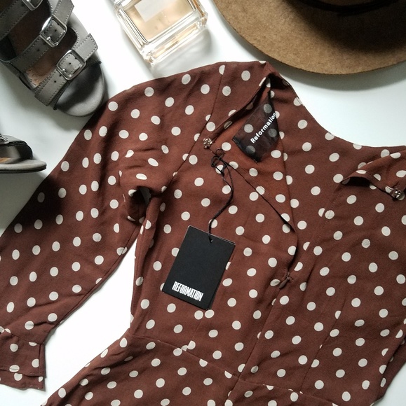 🆕️🔥Reformation Polka Dot Finch Dress🔥 - Picture 5 of 8